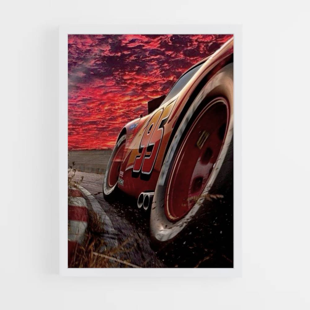 Poster Flash Mcqueen Rot