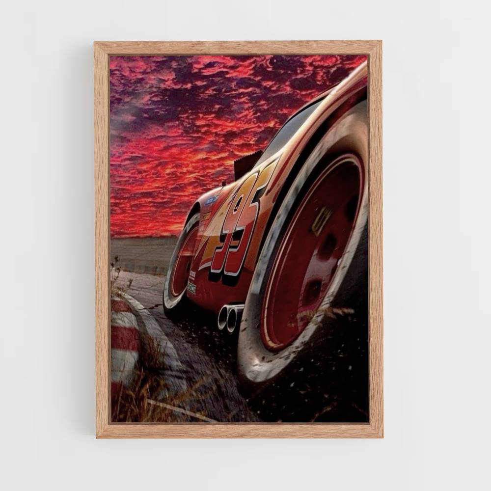 Poster Flash Mcqueen Rot