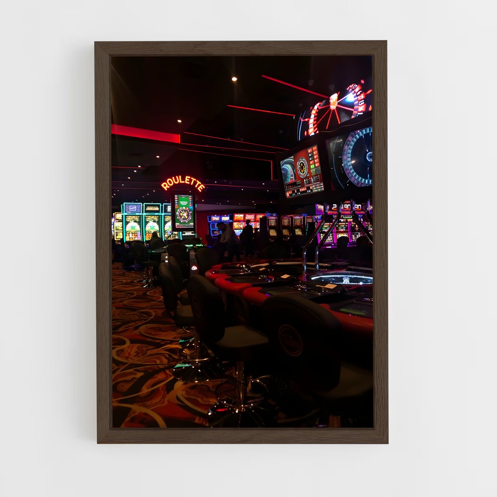 casino-10 cadre Bois foncé
