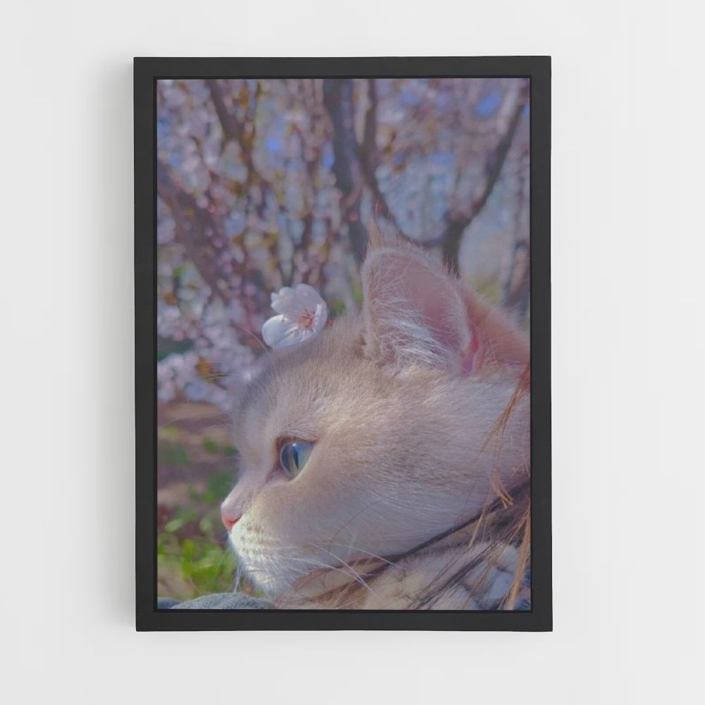 Sakura-Katzen-Poster