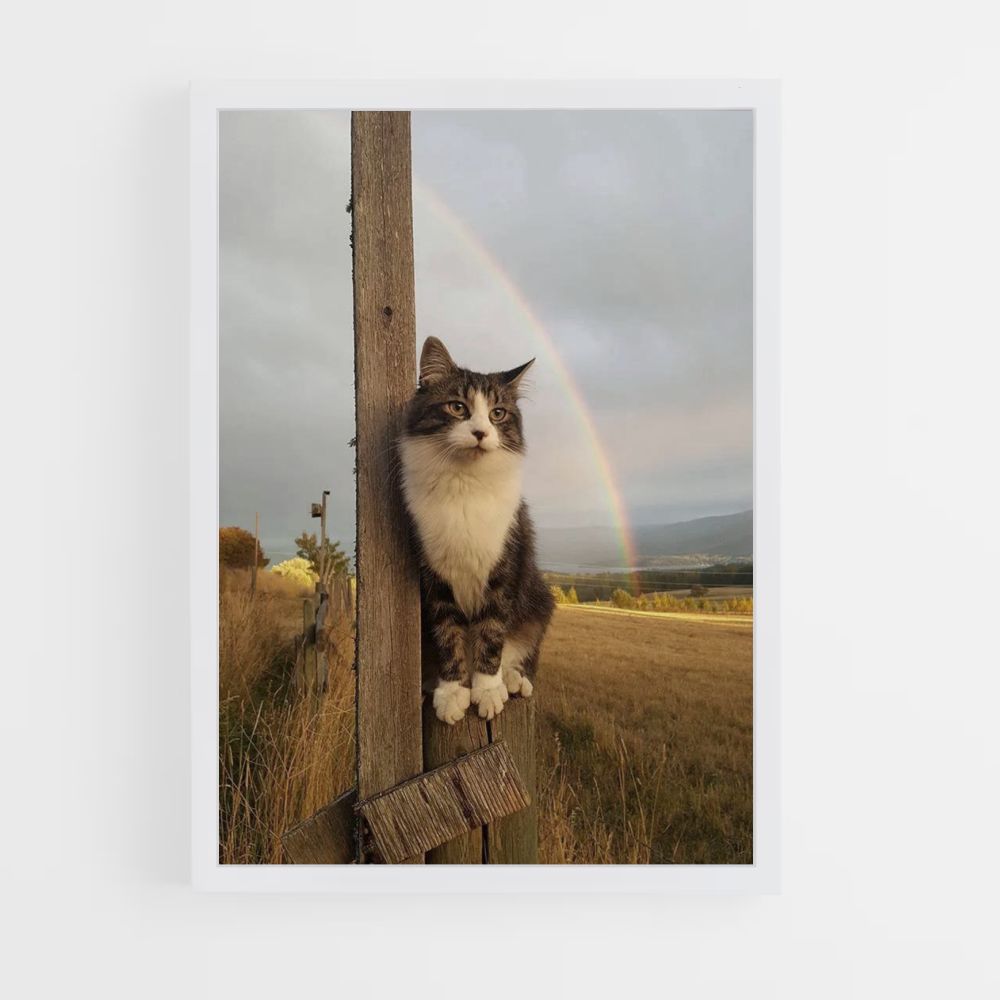 Regenbogen-Katzen-Poster