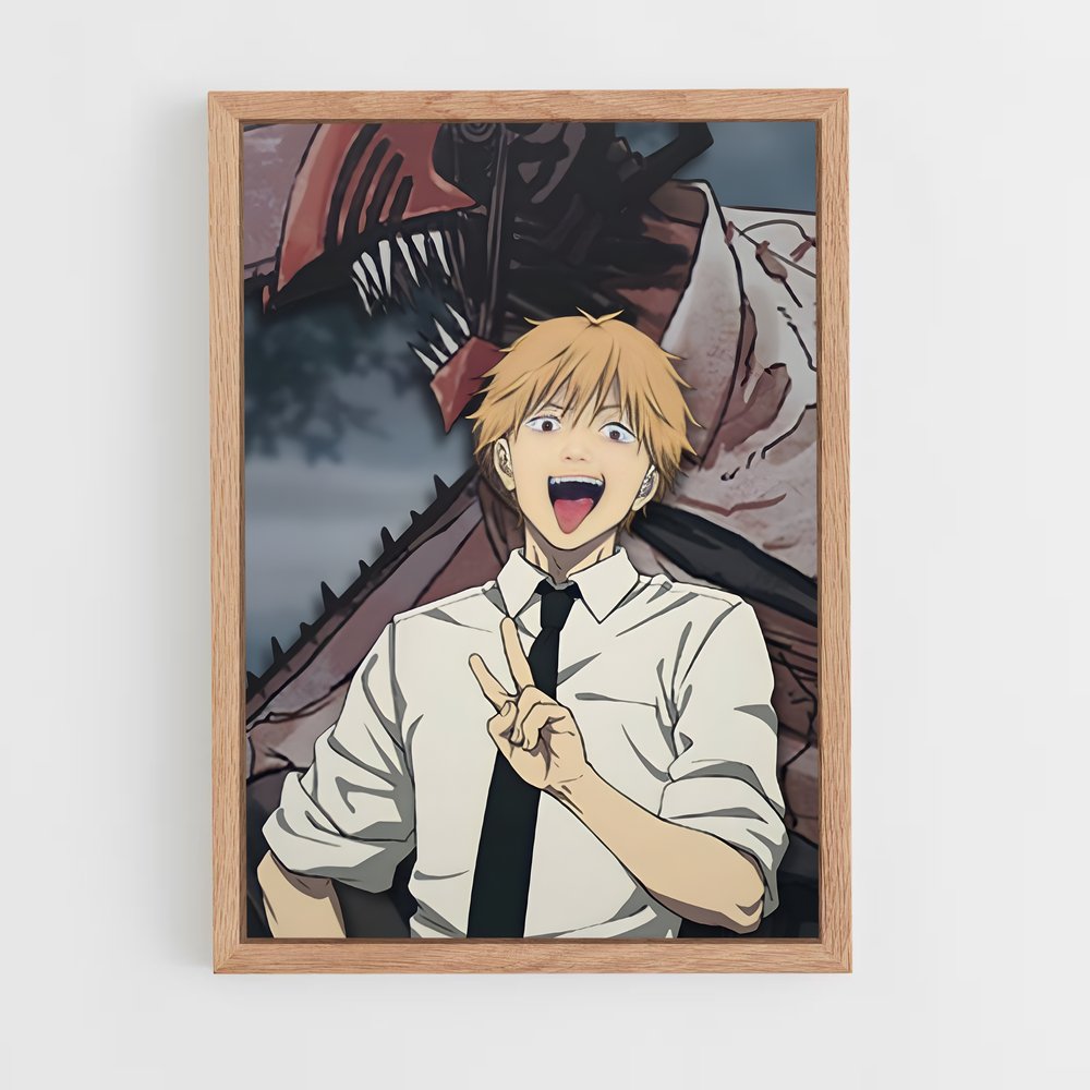 chainsaw-man-10 cadre Bois clair