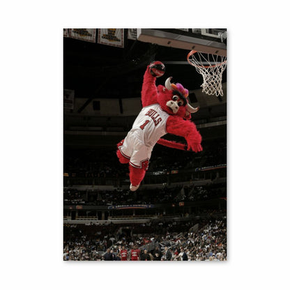 Poster Mascotte Chicago Bulls