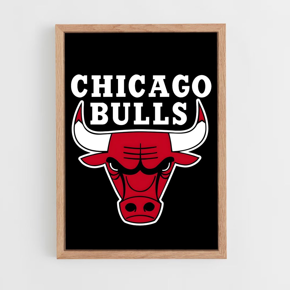 chicago-bulls-4 cadre Bois clair