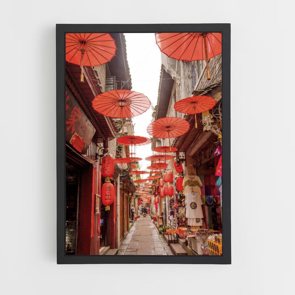 Rotes China-Plakat