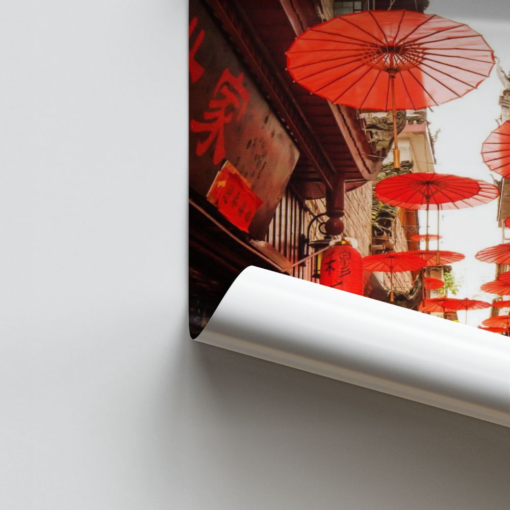 Rotes China-Plakat