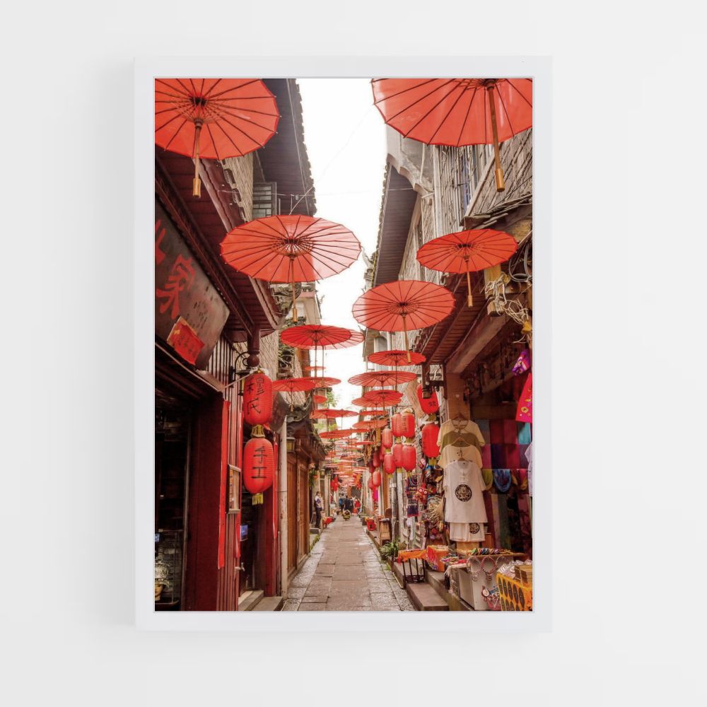 Rotes China-Plakat