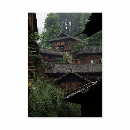 Poster Chinesische Landschaft