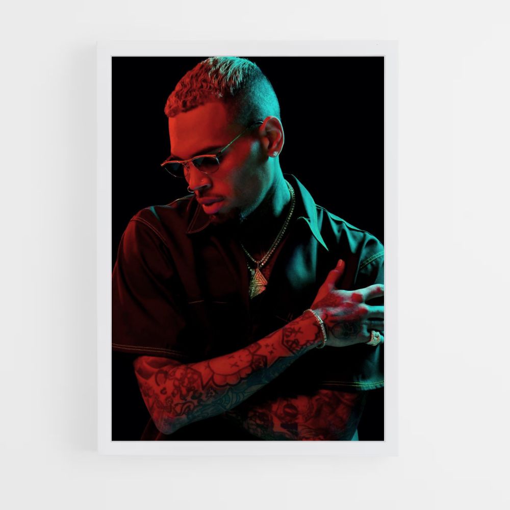 Chris Brown Dark Poster