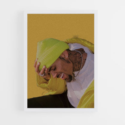 Poster Chris Brown Gelb