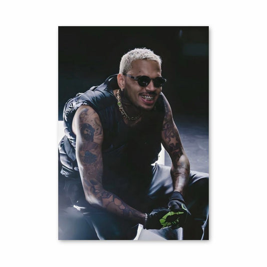 Lächelndes Chris Brown Poster