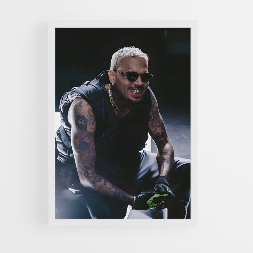 Lächelndes Chris Brown Poster