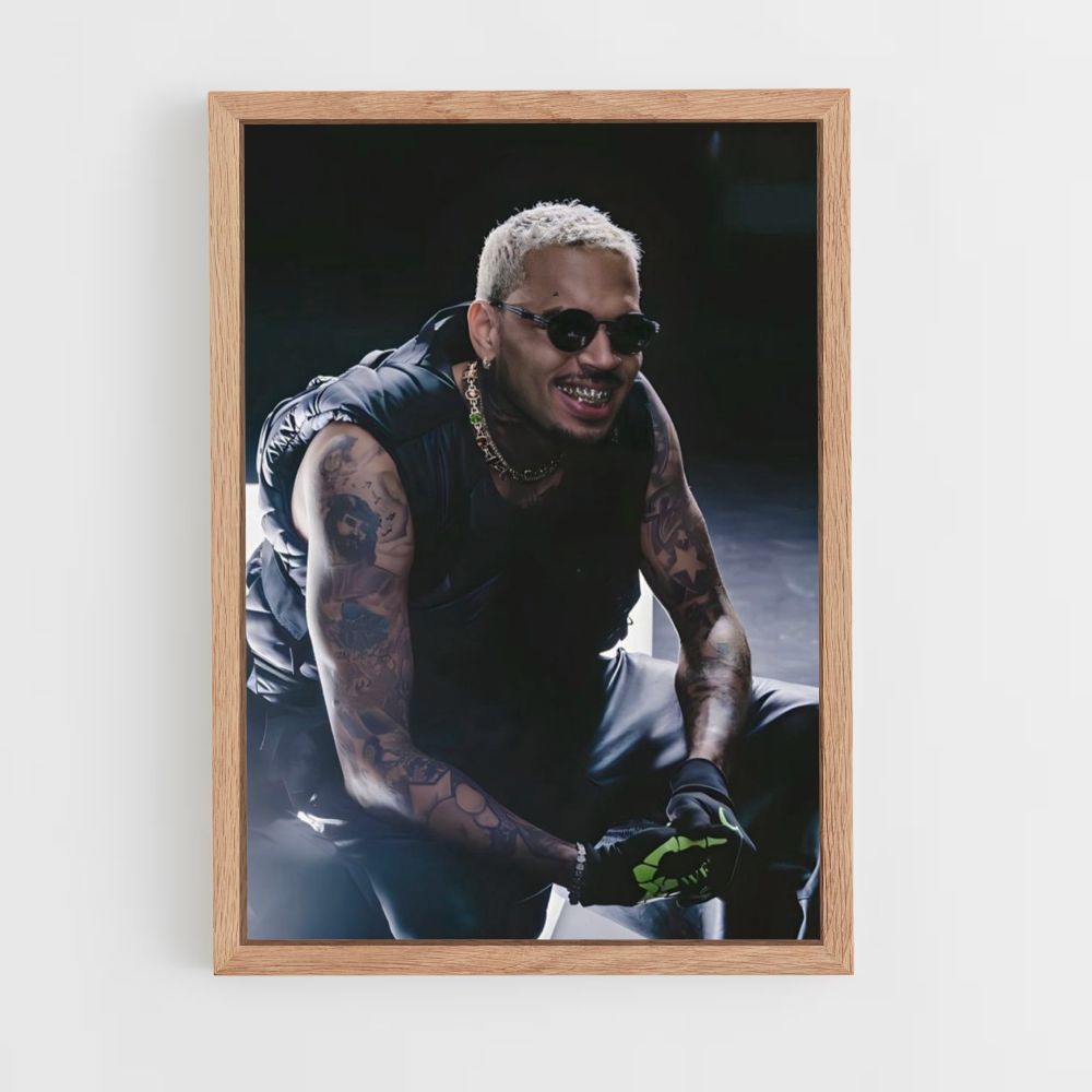 Lächelndes Chris Brown Poster