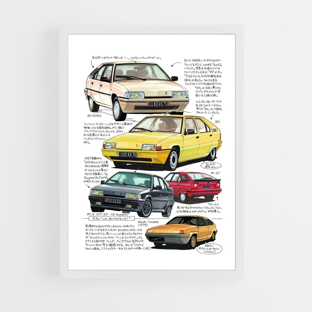 citroen-4 cadre Blanc