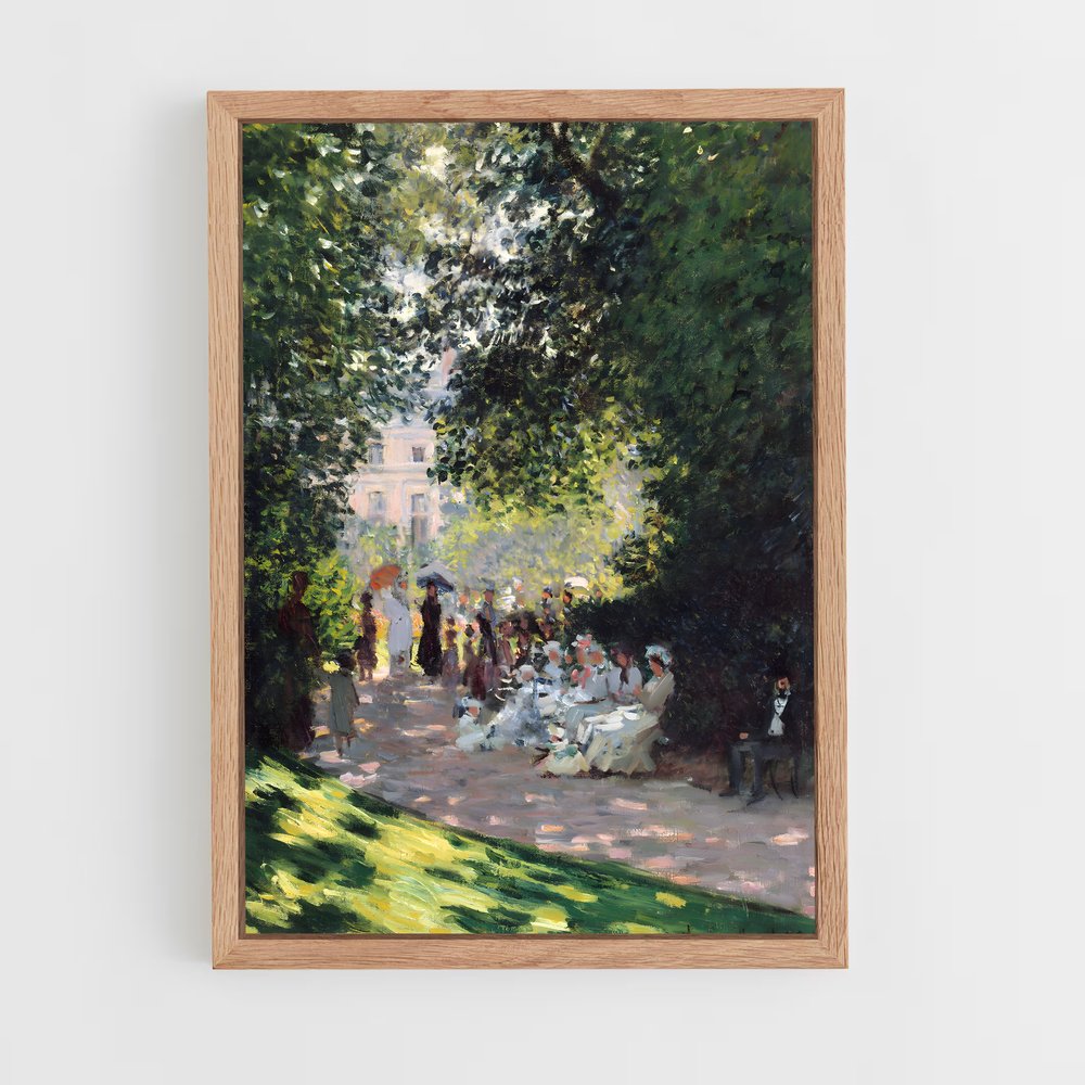 claude-monet-2 cadre Bois clair