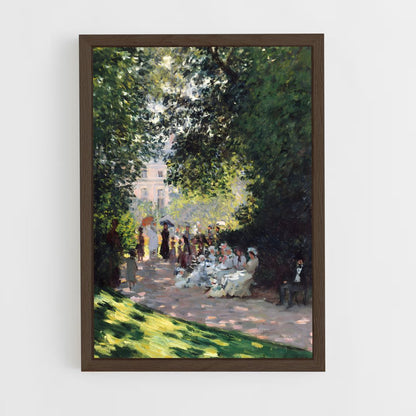 claude-monet-2 cadre Bois foncé
