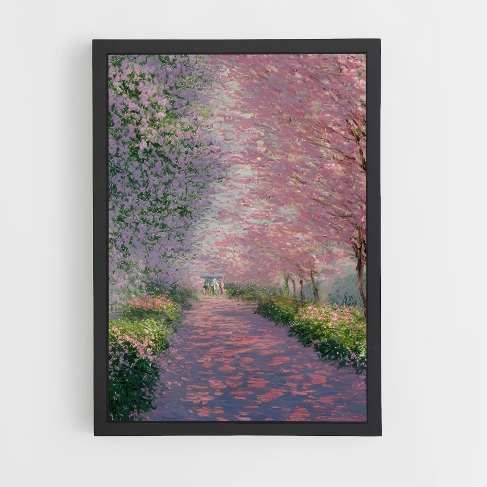 Poster Monet Kirschblüten