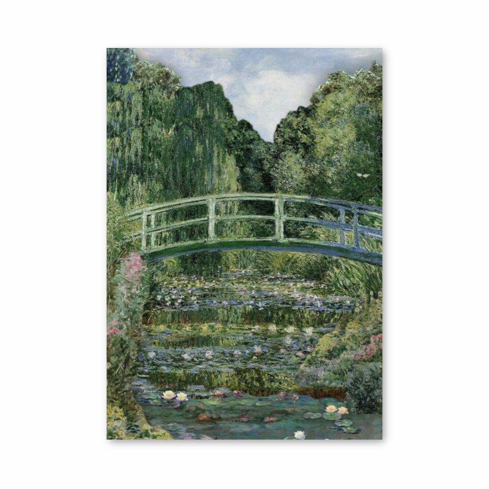 Poster Monet Japanische Brücke