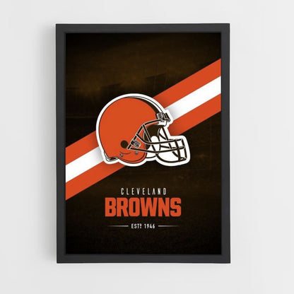 Logo-Poster der Cleveland Browns