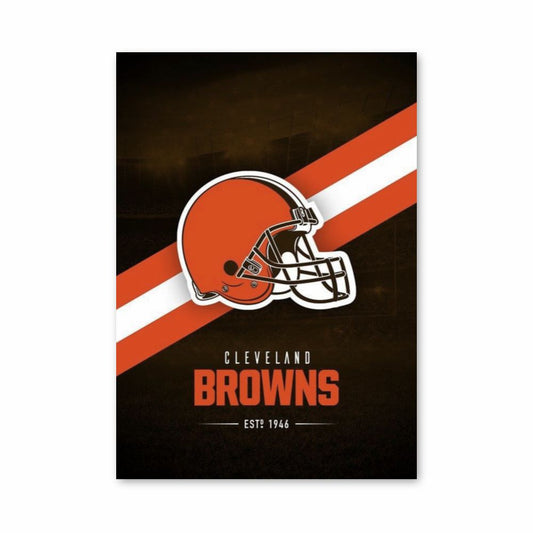 Logo-Poster der Cleveland Browns