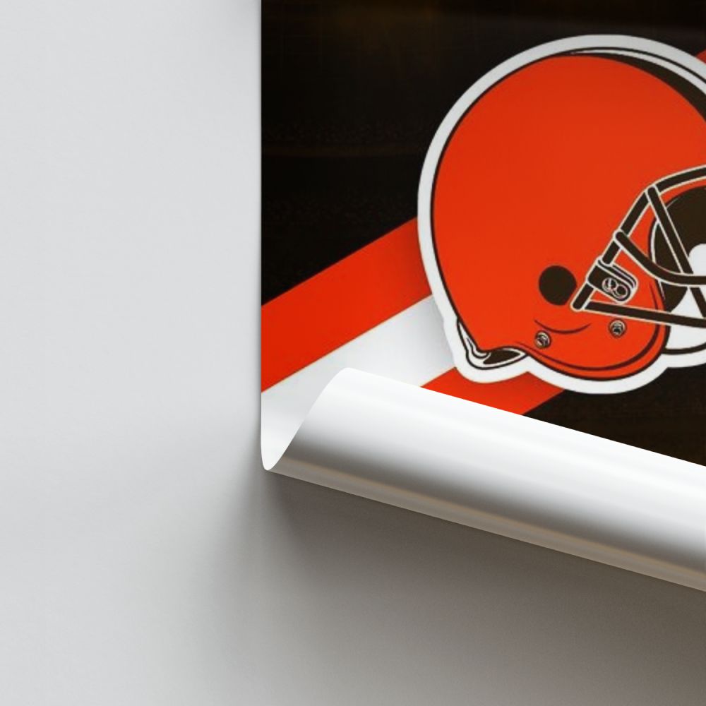 Logo-Poster der Cleveland Browns