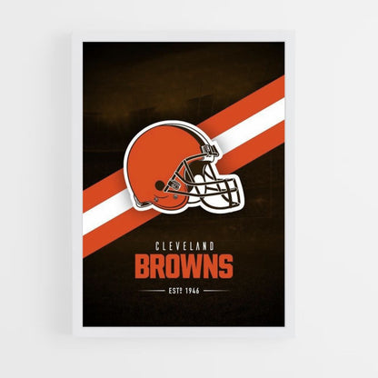 Logo-Poster der Cleveland Browns