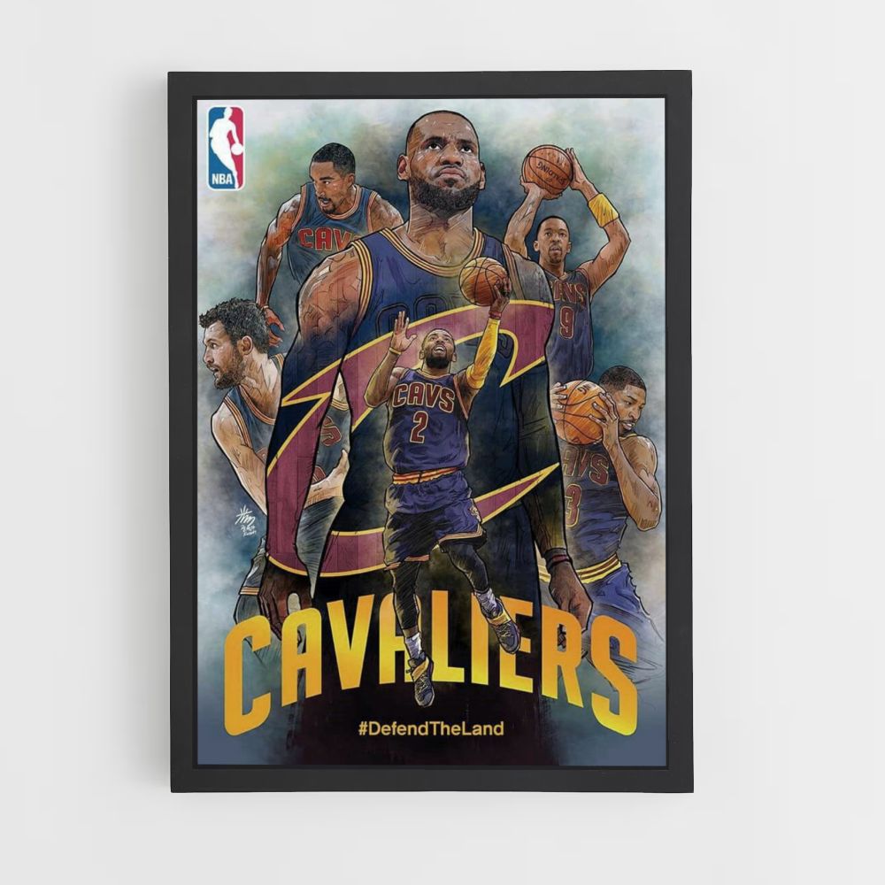 Cleveland Cavaliers-Teamplakat