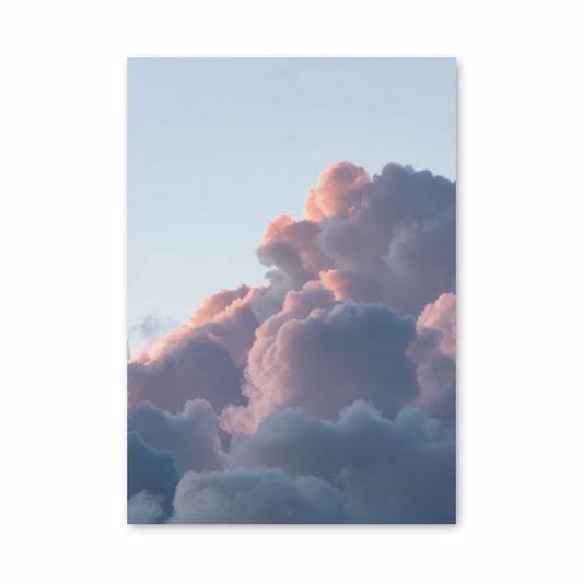 Poster mit rosa Wolken