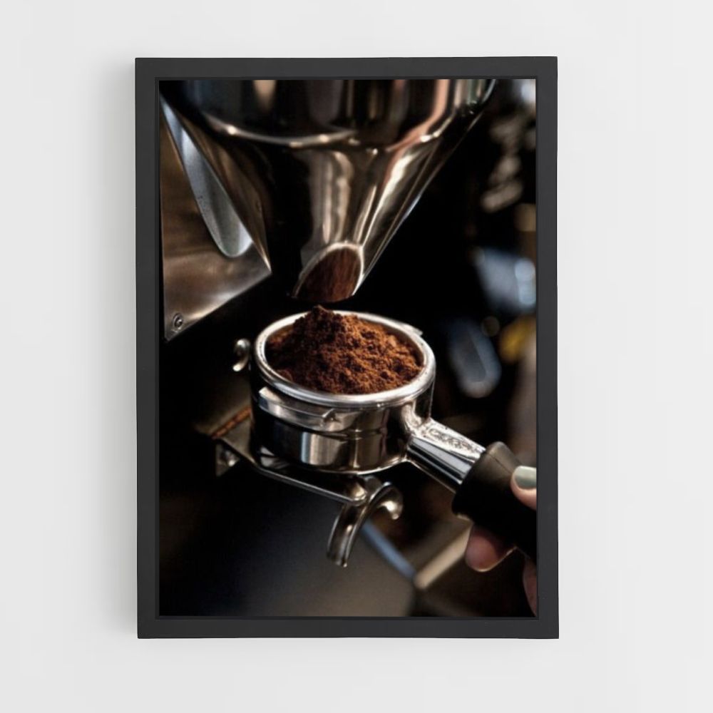 Poster für gemahlenen Kaffee