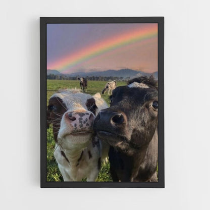 Regenbogen-Kuh-Poster