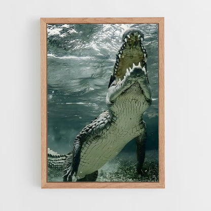 crocodile-4 cadre Bois clair