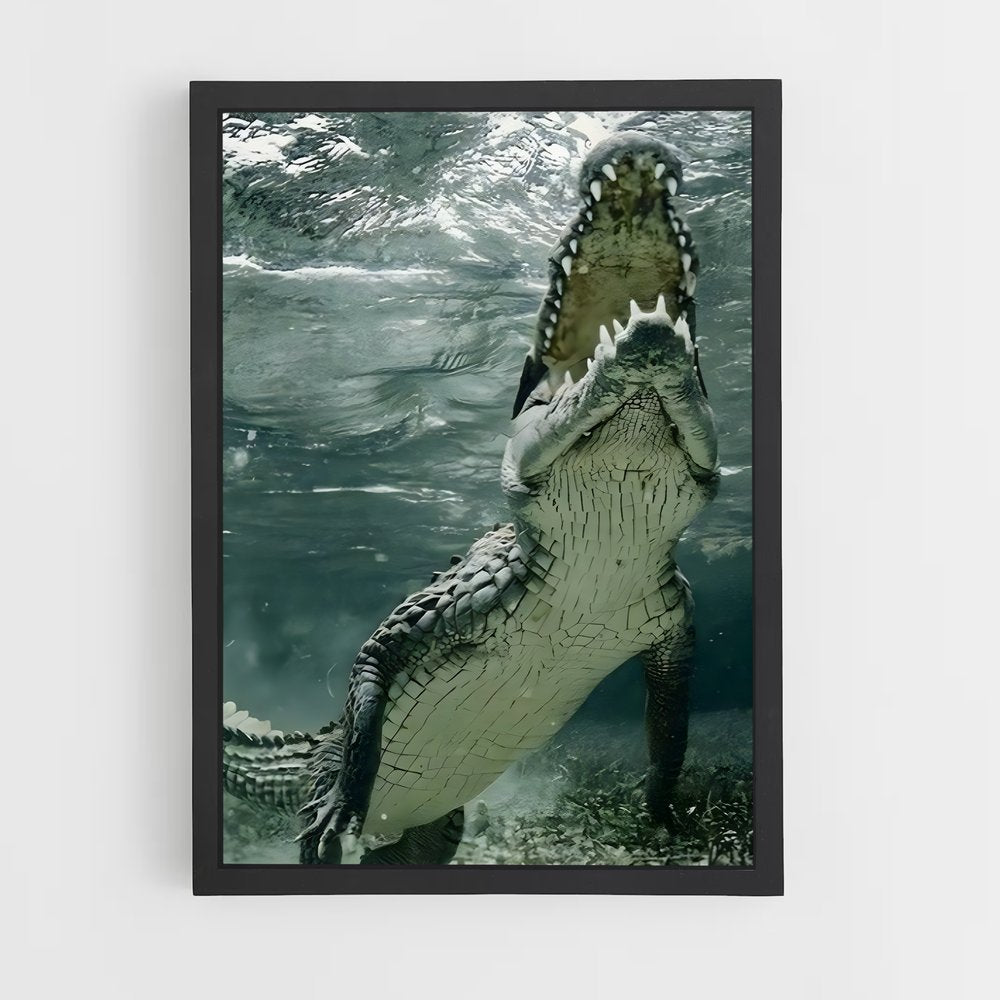 crocodile-4 cadre Noir