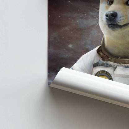 Poster Doge im Weltraum