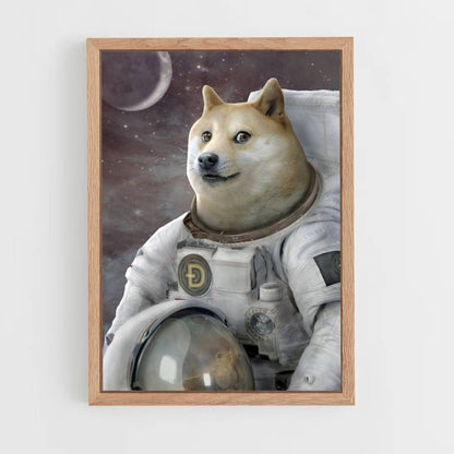 Poster Doge im Weltraum