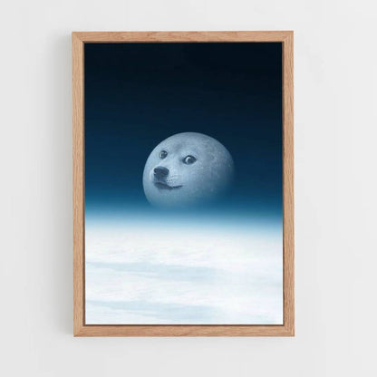 Doge Moon Poster