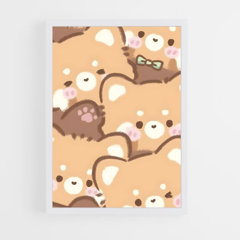 cute-animals-1 cadre Blanc