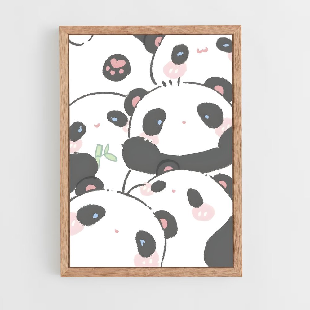 cute-animals-6 cadre Bois clair