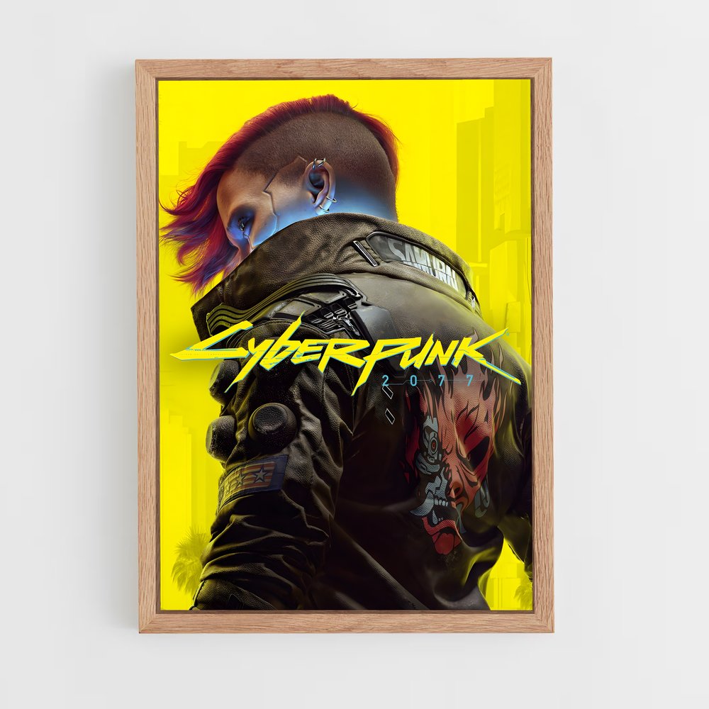 cyberpunk-11 cadre Bois clair