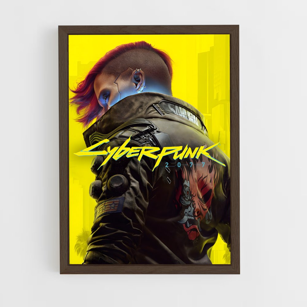 cyberpunk-11 cadre Bois foncé