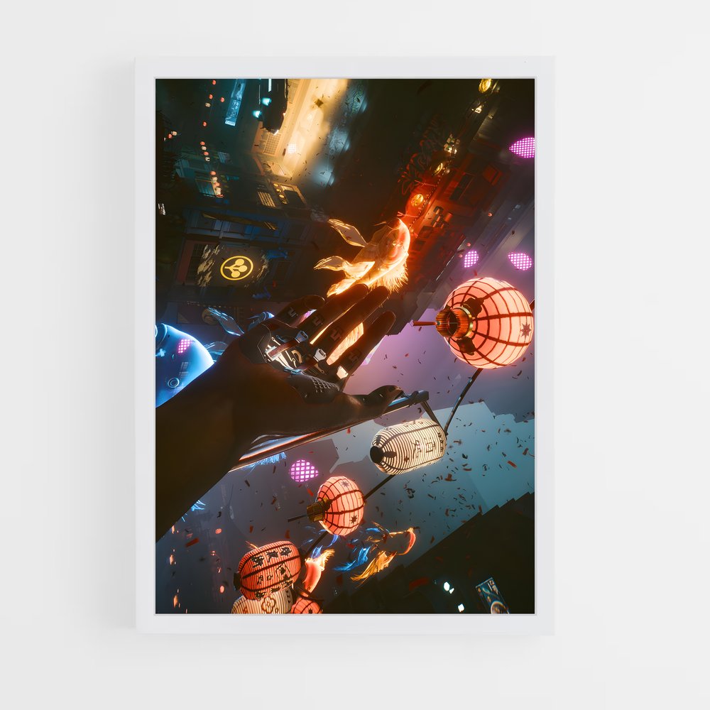 cyberpunk-14 cadre Blanc
