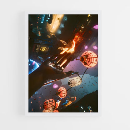 cyberpunk-14 cadre Blanc
