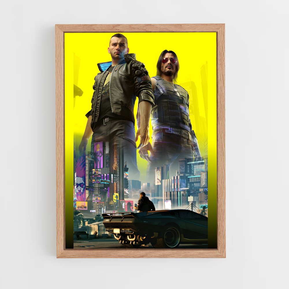 cyberpunk-17 cadre Bois clair