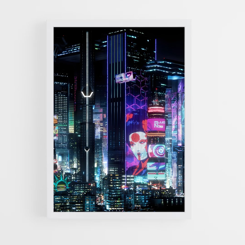 cyberpunk-9 cadre Blanc