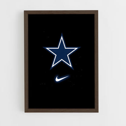 dallas-cowboys-2 cadre Bois foncé