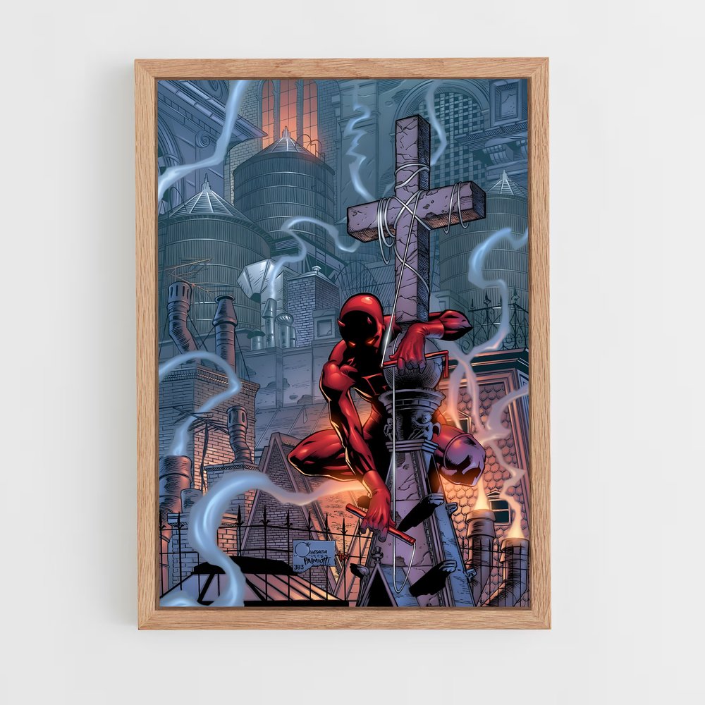 daredevil-1 cadre Bois clair