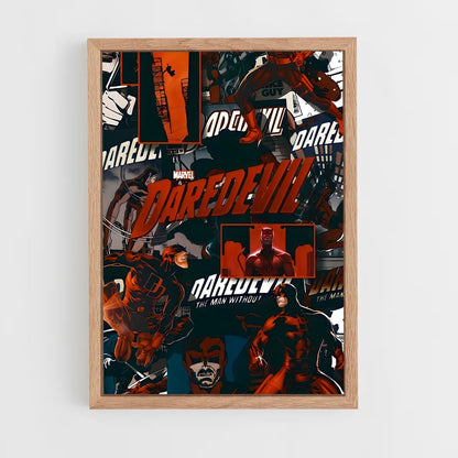 daredevil-8 cadre Bois clair