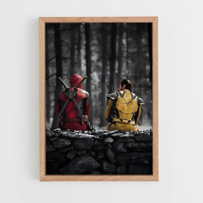 deadpool-12 cadre Bois clair