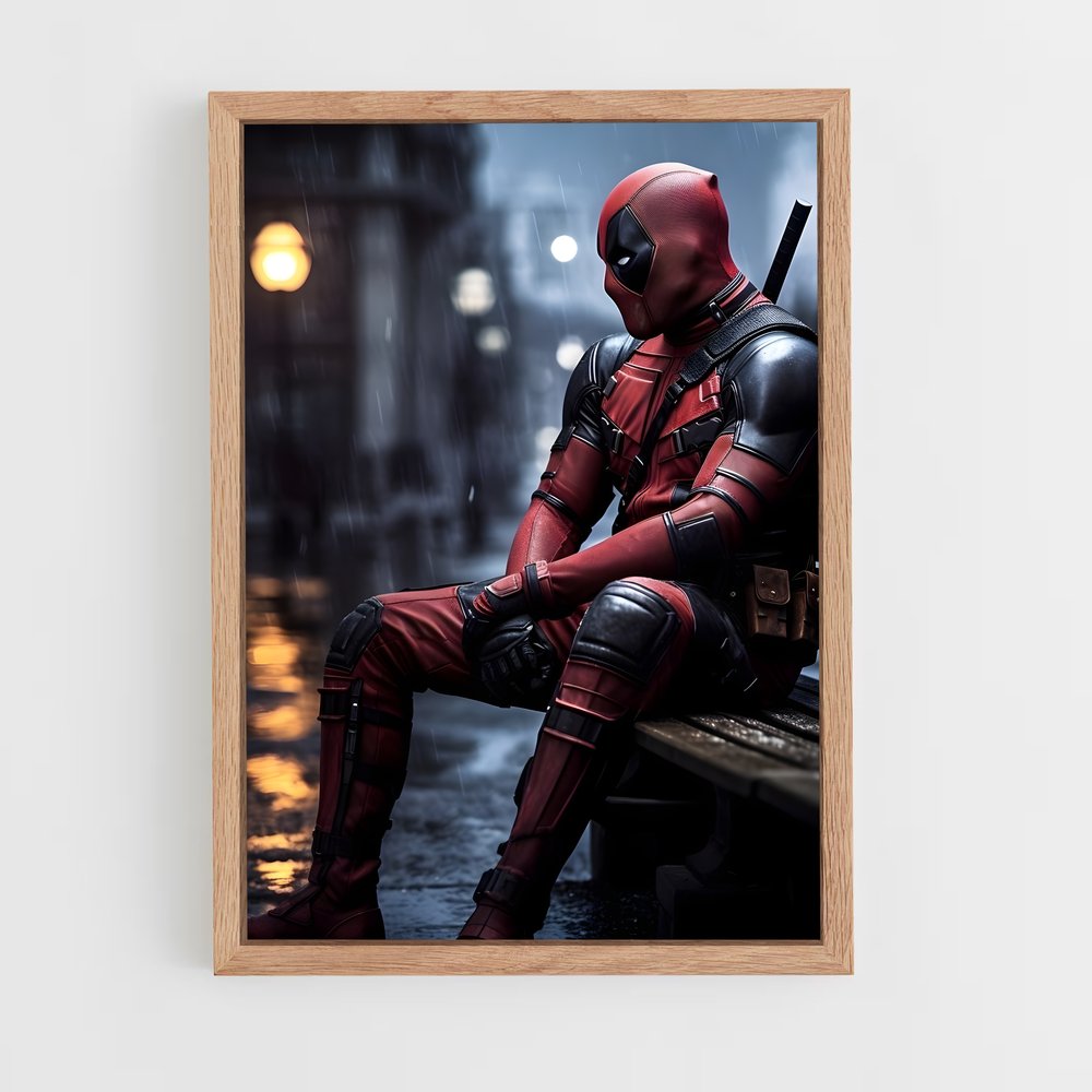 deadpool-7 cadre Bois clair
