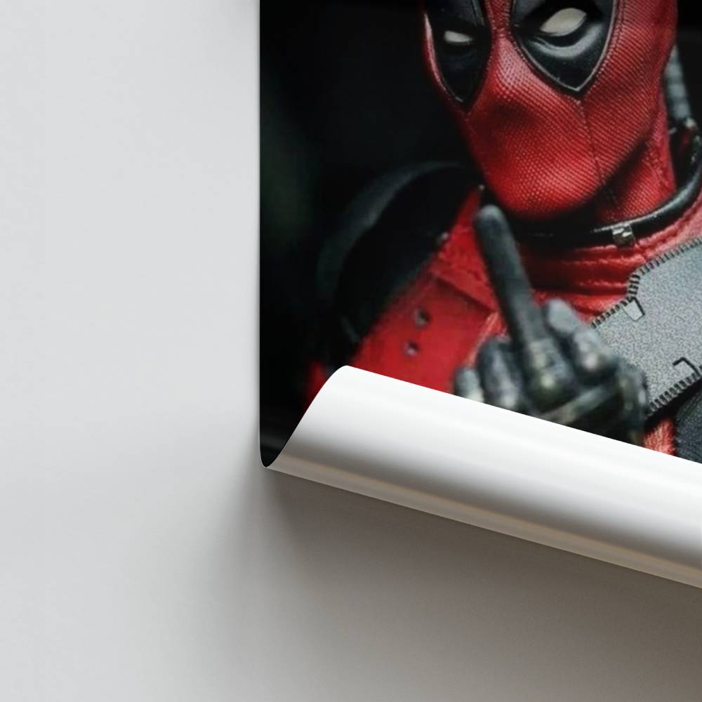 Deadpool-Mittelfinger-Poster