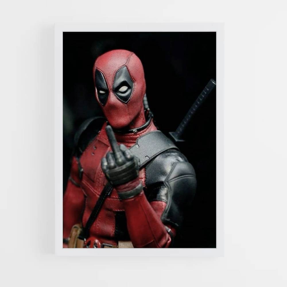 Deadpool-Mittelfinger-Poster